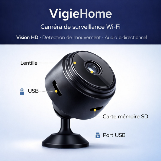 VigieHome - La mini caméra Wi-Fi conçue pour la sécurité de votre maison