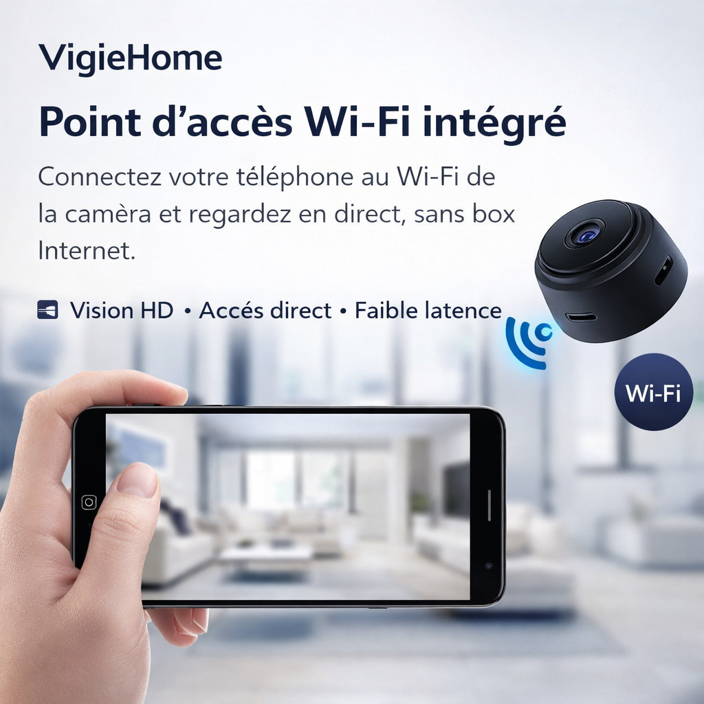 VigieHome - La mini caméra Wi-Fi conçue pour la sécurité de votre maison